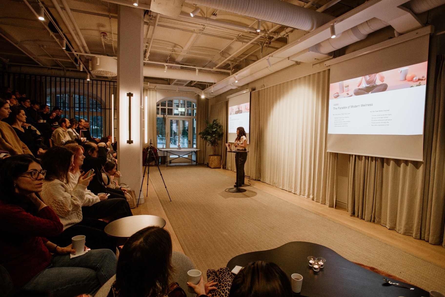 Julia Deuerling giving a talk
